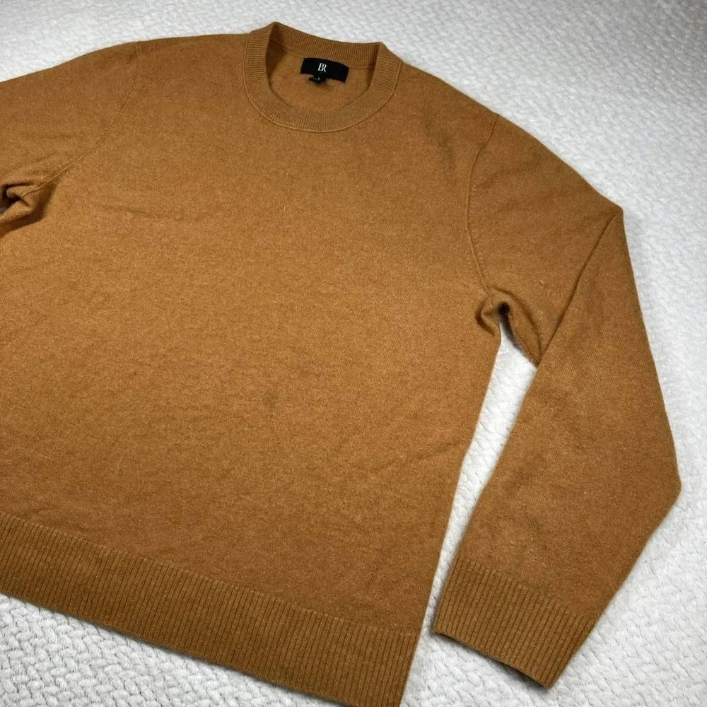 Banana Republic 100% Cashmere Crewneck Sweater Brown Large